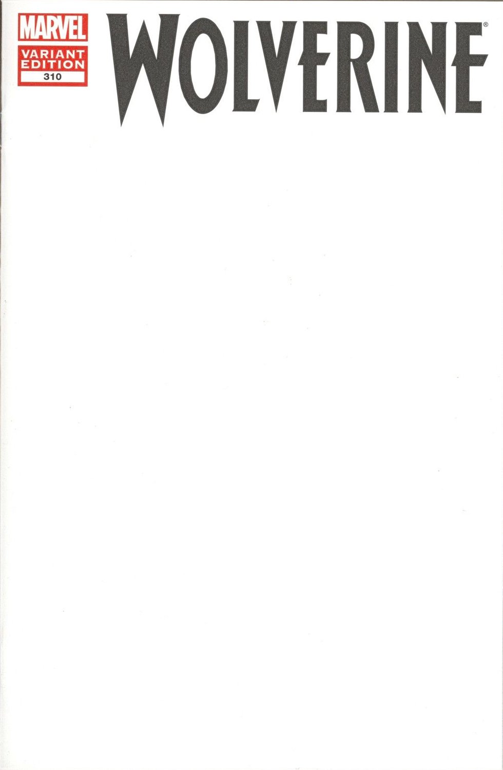 Wolverine 310 Blank Signed Variant